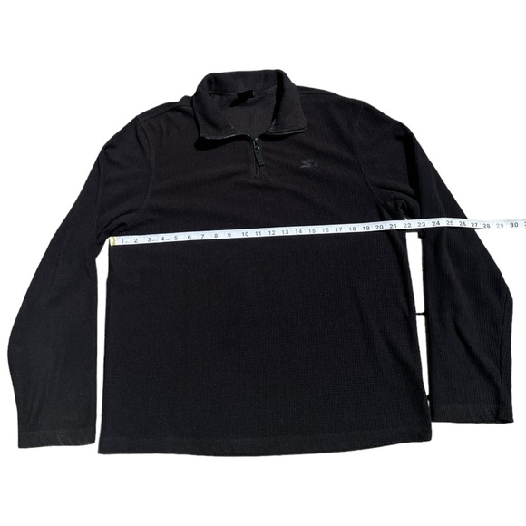 Black Starter Zip up Sweater (M) - Picture 4 of 6